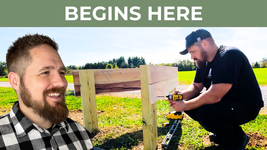 Installing the Welcome Farm Sign That Starts It All
